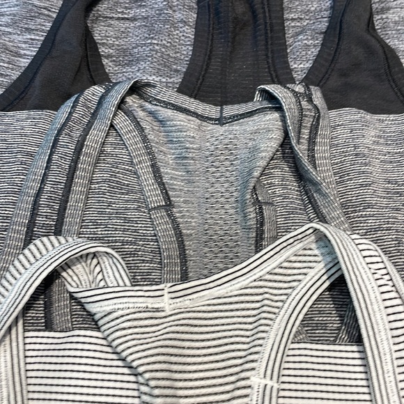 5 lululemon size 6 swifty racer backs plus 1 racer back (not swifty) size 8. - Picture 5 of 6